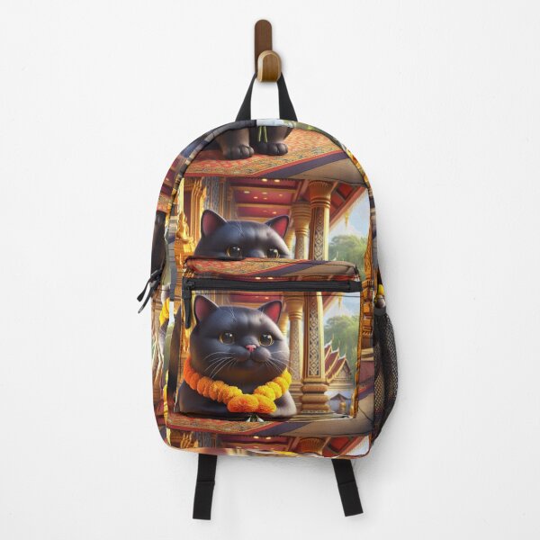 Item preview, Cat in a Thai temple in Bangkok designed and sold by ParateePShop.