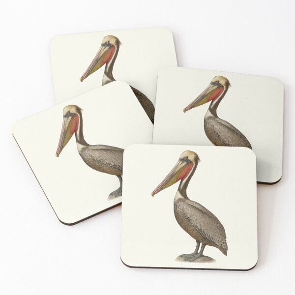 Item preview, Brown Pelican Illustration Style Bird Portrait Artwork designed and sold by kakarikihill.