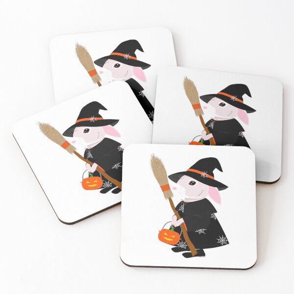 Item preview, Adorable Wizard Bunny in a Witch Costume. Halloween Rabbit. designed and sold by JohanaStyle.