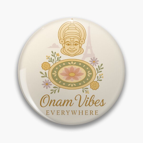 Item preview, **Blooming Onam Vibes – Minimalist Festival Fusion Design** designed and sold by IZZATH.