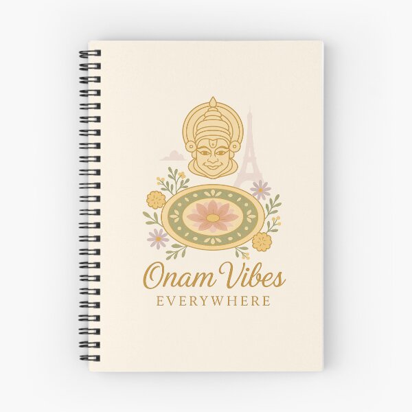 Item preview, **Blooming Onam Vibes – Minimalist Festival Fusion Design** designed and sold by IZZATH.
