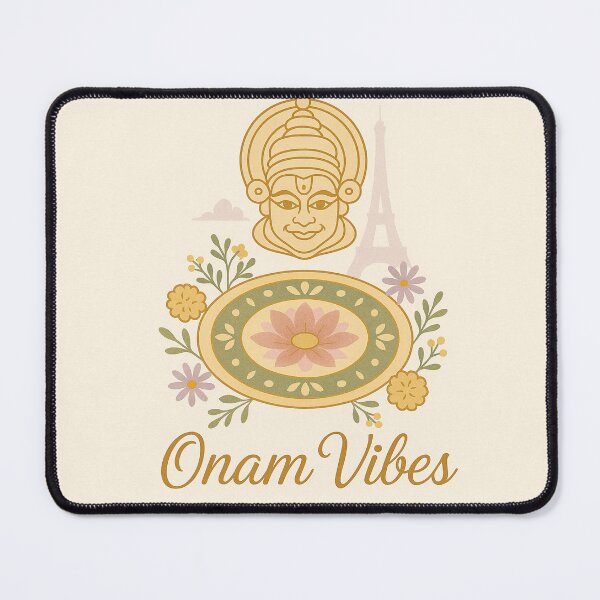 Item preview, **Blooming Onam Vibes – Minimalist Festival Fusion Design** designed and sold by IZZATH.