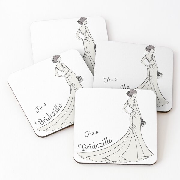 Item preview, A beautiful bride with the words " I'm a Bridezilla" designed and sold by Merrylands Artshop.