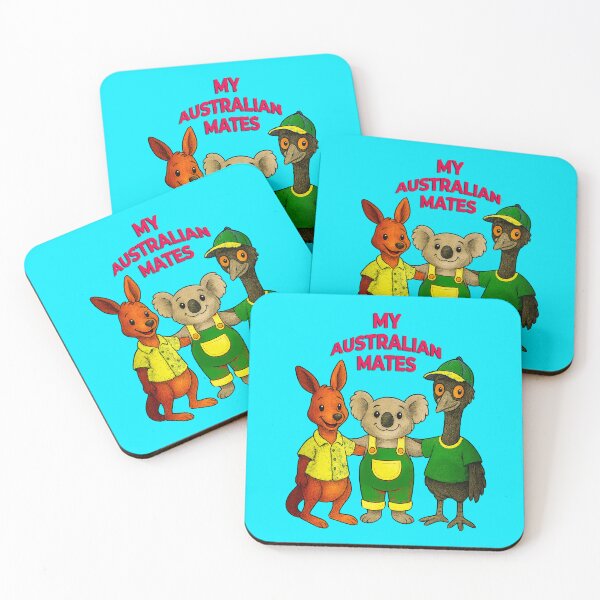 Item preview, My Australian Mates – Cute Aussie Animals Cartoon Illustration designed and sold by Michael van der Hoorn.