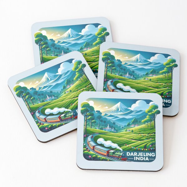 Item preview, Darjeeling, India – Toy Train and Tea Gardens designed and sold by Myra365Art.
