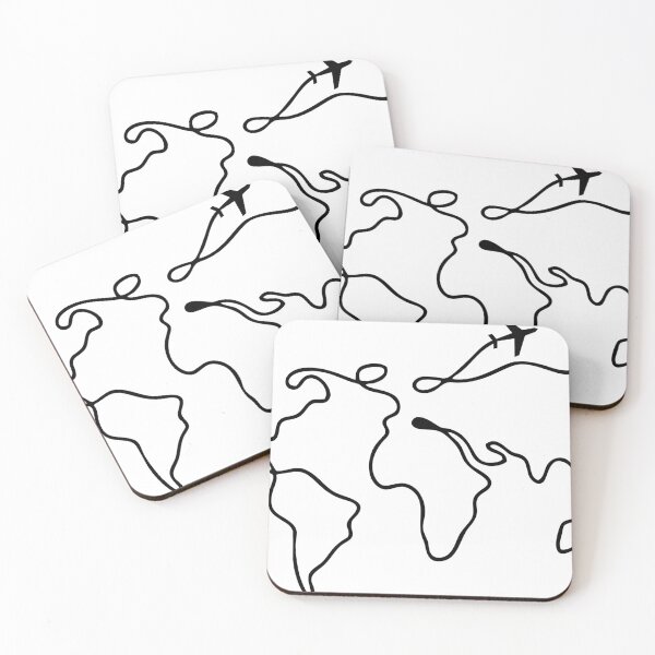Item preview,  World Map Silhouette T-Shirt – Minimalist Global Outline Design designed and sold by Bigohobi.