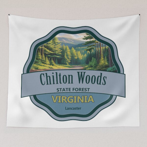 Item preview, Chilton Woods, Lancaster, Virginia State Forest designed and sold by Wanderful-roads.
