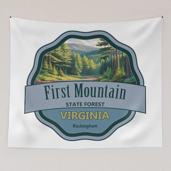 Item preview, First Mountain, Rockingham, Virginia State Forest designed and sold by Wanderful-roads.