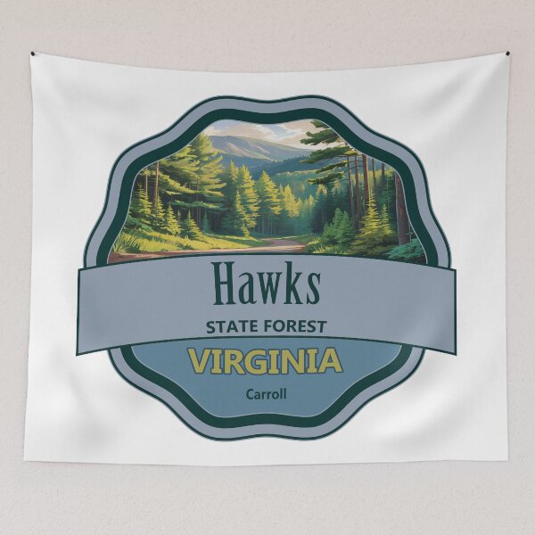 Item preview, Hawks, Carroll, Virginia State Forest designed and sold by Wanderful-roads.