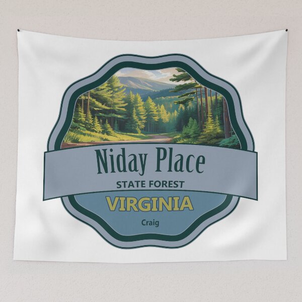 Item preview, Niday Place, Craig, Virginia State Forest designed and sold by Wanderful-roads.