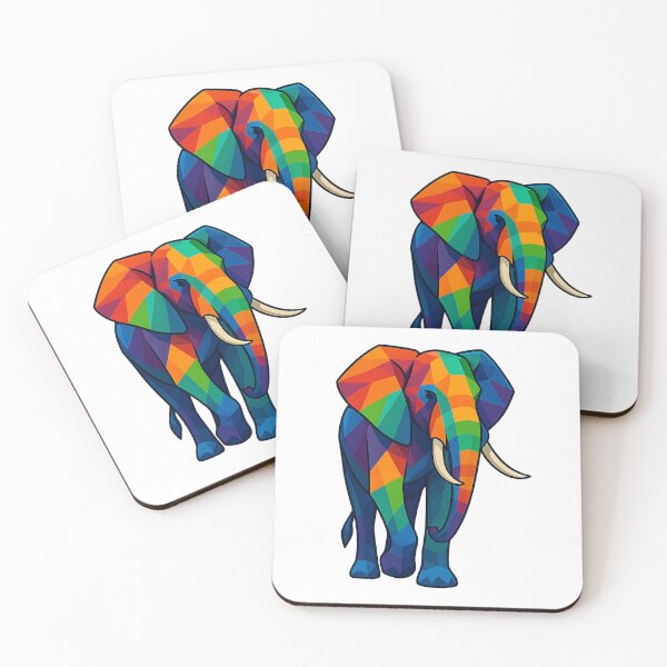 Item preview, Prismatic Elephant Three-Quarter Profile designed and sold by TheWonkyEaselCo.