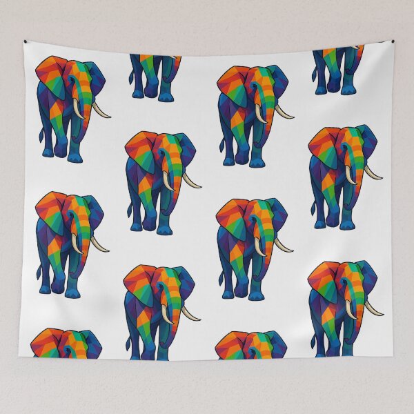 Item preview, Prismatic Elephant Three-Quarter Profile designed and sold by TheWonkyEaselCo.