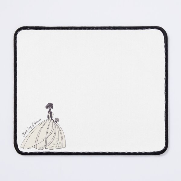Item preview, A beautiful bride with the words " First day of forever" designed and sold by Merrylands Artshop.
