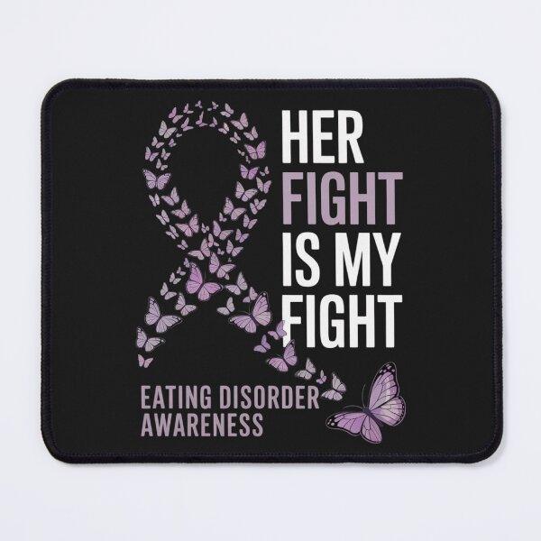 Item preview, Eating Disorder Awareness Her Fight is my Fight Warrior designed and sold by ConceptualVibes.