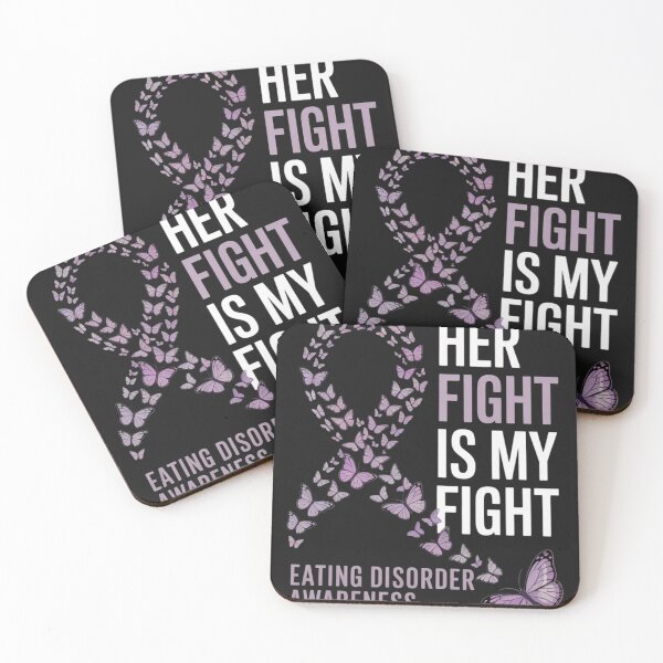Item preview, Eating Disorder Awareness Her Fight is my Fight Warrior designed and sold by ConceptualVibes.