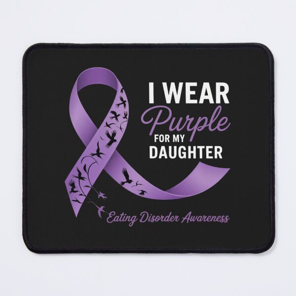 Item preview, Eating Disorder Awareness I Wear Purple for My Daughter designed and sold by ConceptualVibes.