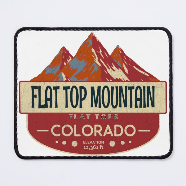 Item preview, Flat Top Mountain, Flat Tops, Colorado Mountain Badge designed and sold by Wanderful-roads.