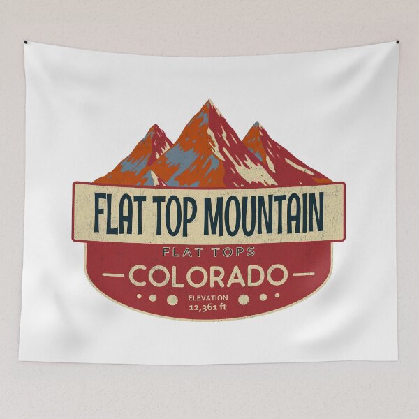 Item preview, Flat Top Mountain, Flat Tops, Colorado Mountain Badge designed and sold by Wanderful-roads.