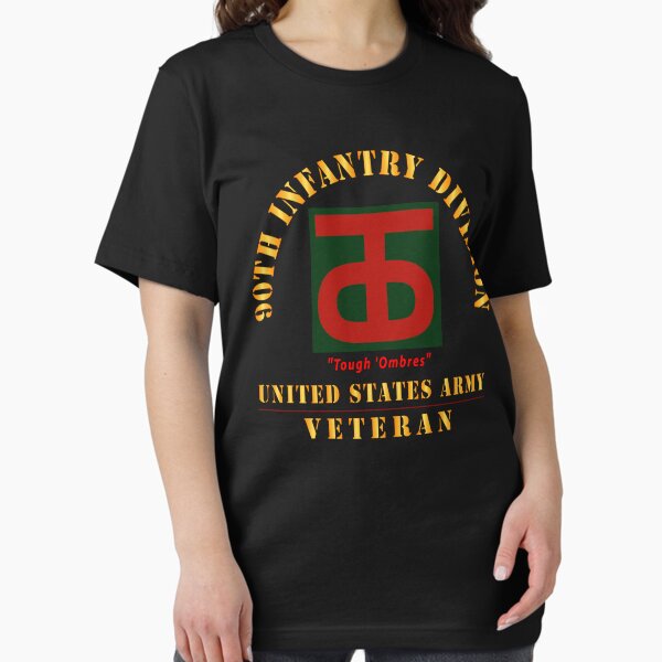 Vista previa del artículo con la obra «Ejército - SSI - 90.ª División de Infantería - Ombres resistentes - Veterano del Ejército de EE. UU. X 300», diseñado y vendido por Military Insignia Products.