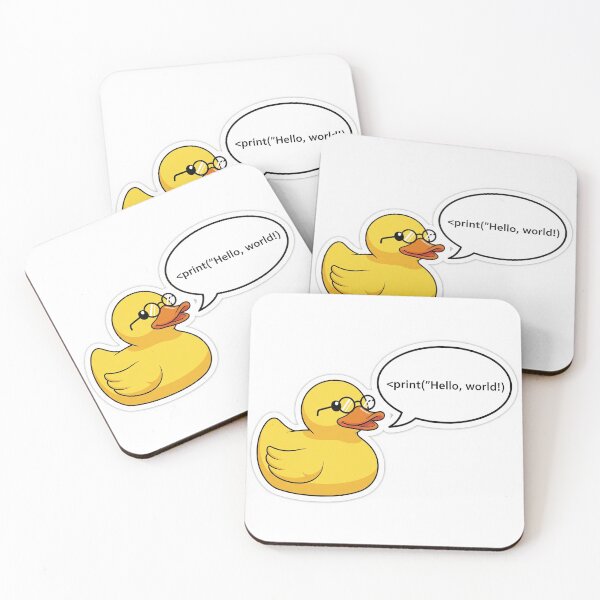 Item preview, Rubber Duck Debugging Sticker designed and sold by Oceanic09.