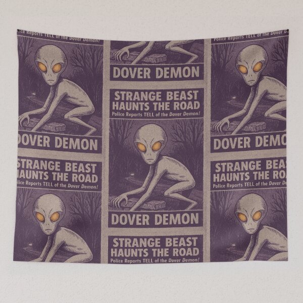 Item preview, Dover Demon Tabloid Cover  designed and sold by Folk Bestiary.