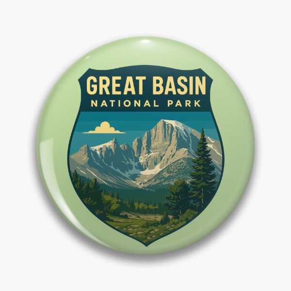 Item preview, Great Basin National Park Retro Desert Mountain Sticker designed and sold by Ismeal Von.