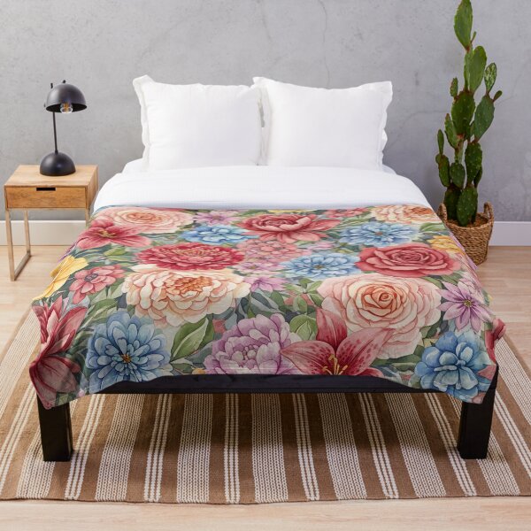 Item preview, Romantic Garden – Watercolor Floral Pattern designed and sold by MerchYouSearch.