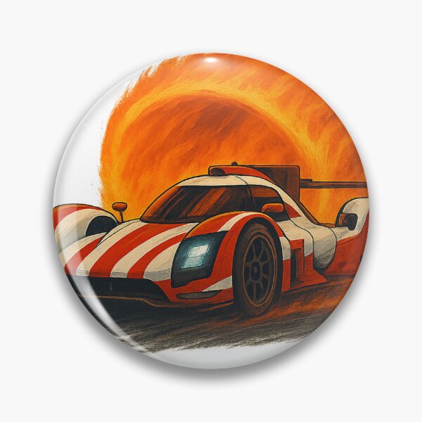 Item preview, sports car on fire designed and sold by RetroCode.