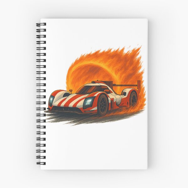 Item preview, sports car on fire designed and sold by RetroCode.
