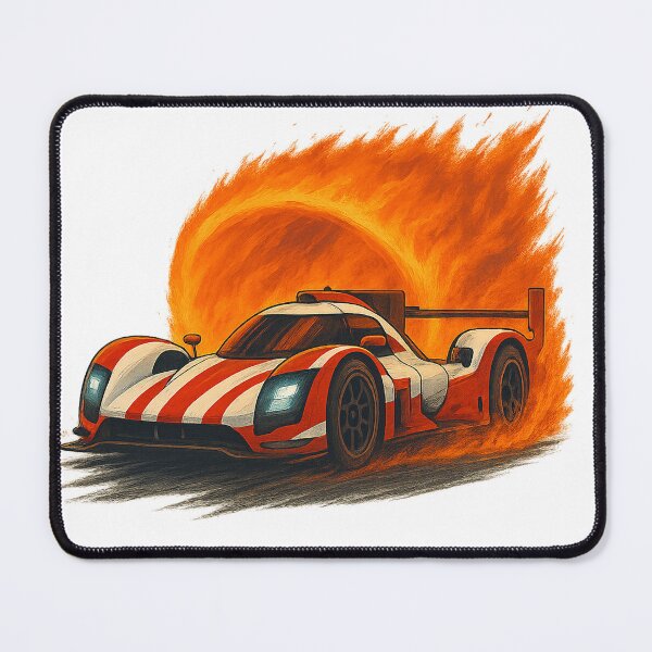 Item preview, sports car on fire designed and sold by RetroCode.