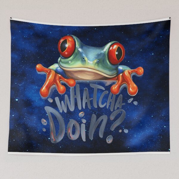 Item preview, “Whatcha Doin? – Enchanted Cosmic Toad designed and sold by MysticOzzy.
