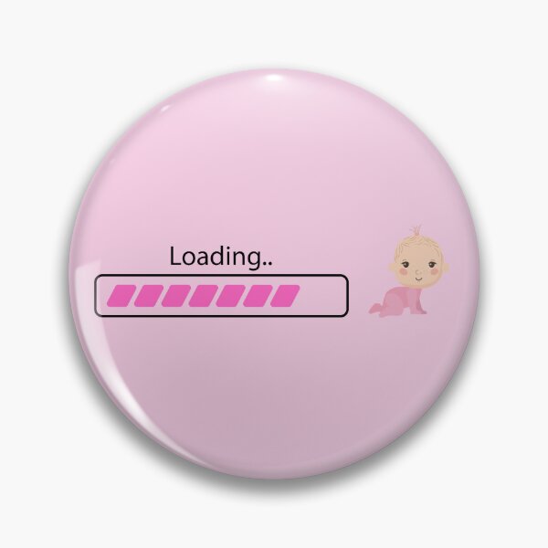 Item preview, Baby Girl Loading – Funny Pregnancy Reveal Shirt for Moms-to-Be designed and sold by ProDesignByMK.
