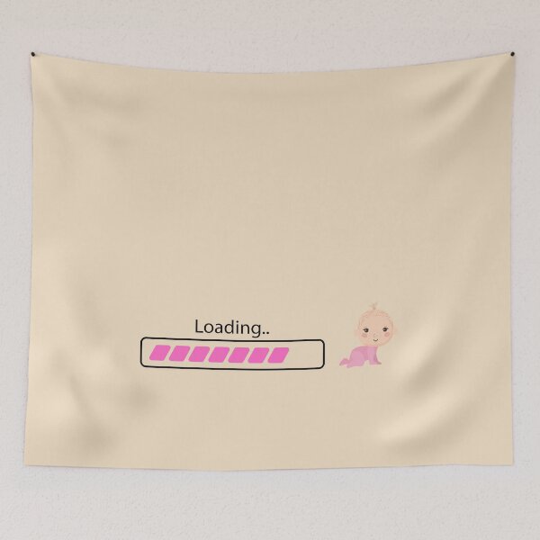 Item preview, Baby Girl Loading – Funny Pregnancy Reveal Shirt for Moms-to-Be designed and sold by ProDesignByMK.