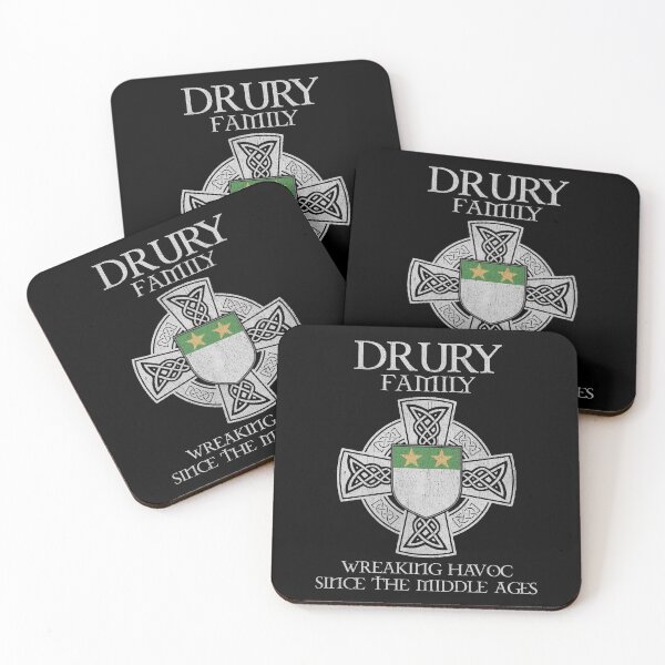 Item preview, Drury Family Crest – Medieval Heritage Emblem for Ancestry Lovers & Vintage Style Fans designed and sold by 9X FR.