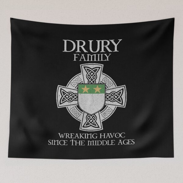 Item preview, Drury Family Crest – Medieval Heritage Emblem for Ancestry Lovers & Vintage Style Fans designed and sold by 9X FR.