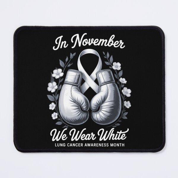 Item preview, Boxing Glove Lung Cancer Awareness Month Ribbon designed and sold by CookWorldLaughs.
