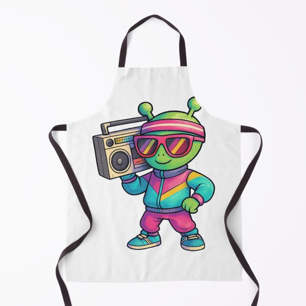 Item preview, Music On- Problems OFF- Cute Alien illustration designed and sold by FilMate.