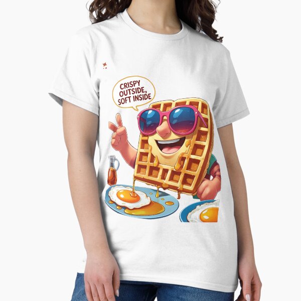 Item preview, Crispy Outside Soft Inside Waffle designed and sold by TheTeeSpark.