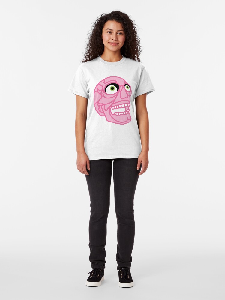 Alternate view of Skull (pink) Classic T-Shirt