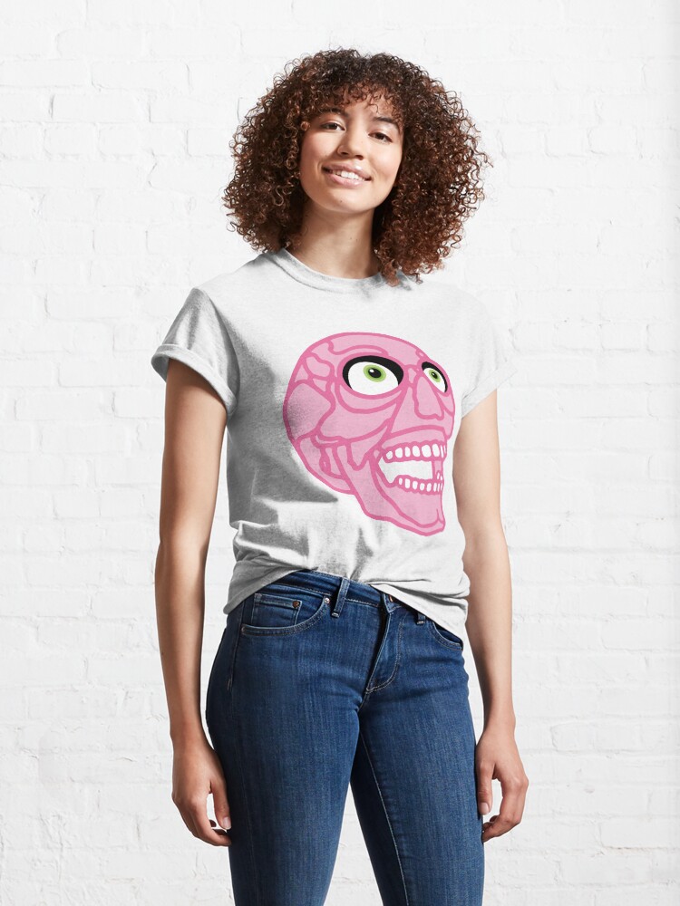 Alternate view of Skull (pink) Classic T-Shirt
