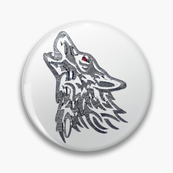 Item preview, Hand drawn stitched Wolf design designed and sold by Joshuasanga76a.