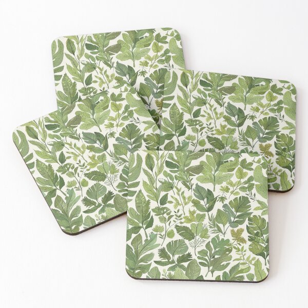 Item preview, Seamless Pattern of Green Leaves designed and sold by CoolPixels.