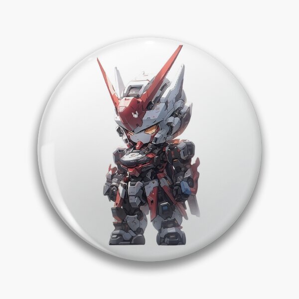 Artikelvorschau, Chibi Mecha Warrior – Rot-weiß gepanzerter Anime-Roboter entworfen und verkauft von Dyan4.