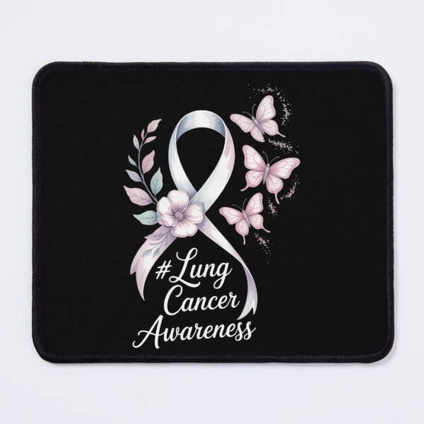 Item preview, Butterfly White Ribbon Lung Cancer Awareness designed and sold by CookWorldLaughs.