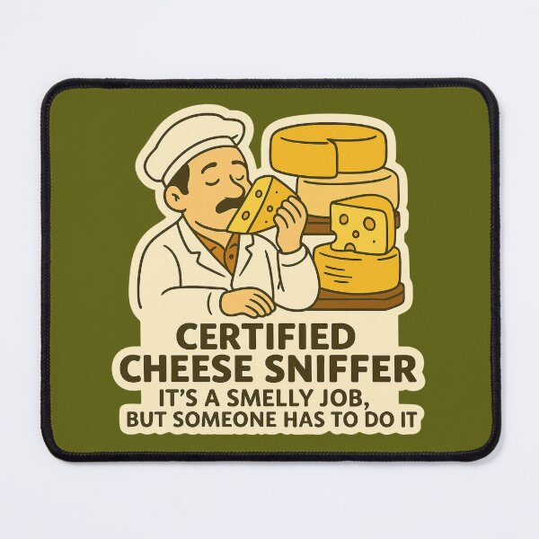 Item preview, Certified Cheese Sniffer – Funny Cheese Lab  designed and sold by Collins Design.