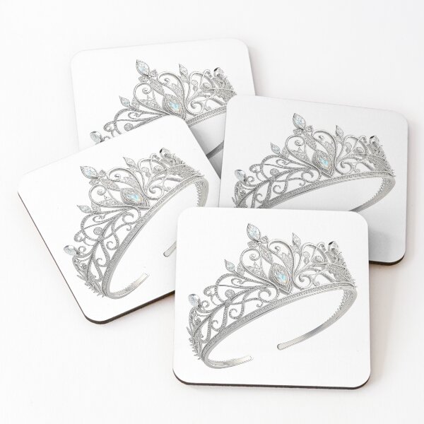 Item preview, A beautiful silver tiara decorated with diamonds designed and sold by Merrylands Artshop.
