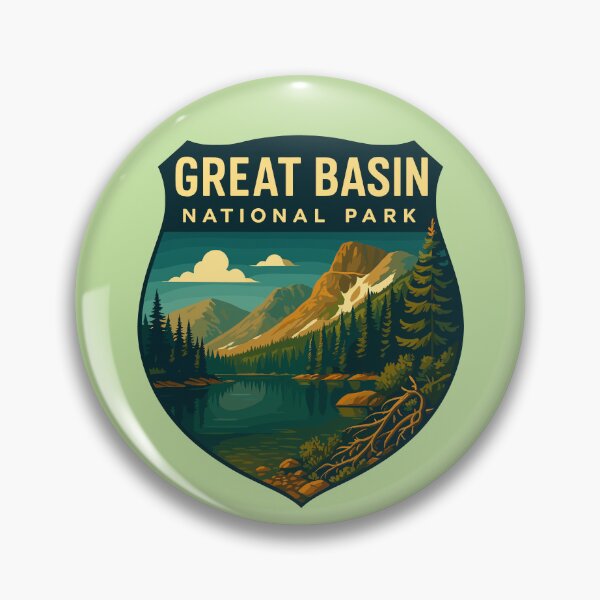 Item preview, Great Basin National Park Retro Desert Mountain Sticker designed and sold by Ismeal Von.