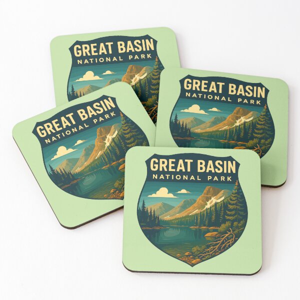 Item preview, Great Basin National Park Retro Desert Mountain Sticker designed and sold by Ismeal Von.