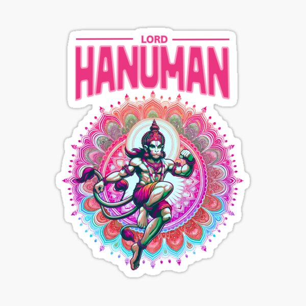 Item preview, Yoga merch with psychedelic  hindu Indian lord  Hanuman version 80a Speacial design 55 designed and sold by mndesignworx.