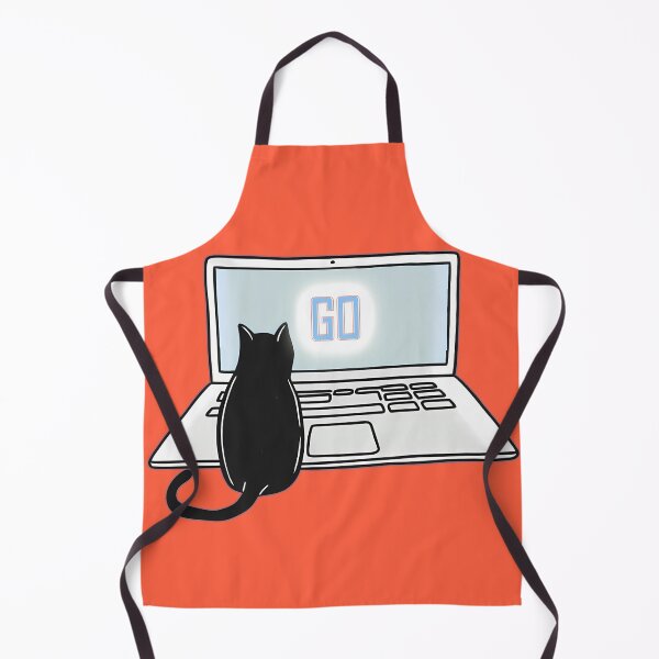 Item preview, Go Mode Activated – Cute Black Cat Programmer at Work on Laptop | Coding Cat Art for Developers & Coffee Lovers designed and sold by RAZ1995.